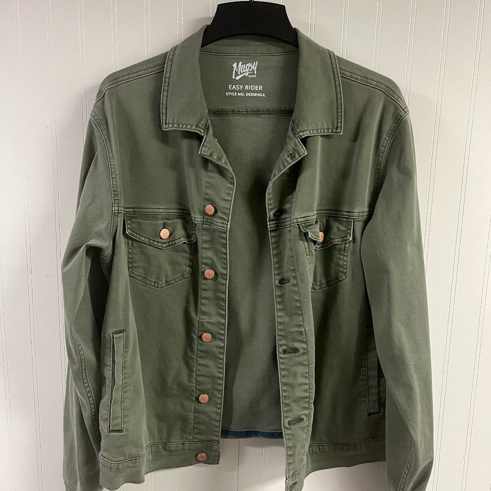 Mugsy Men's Olive Green Lightweight Jacket